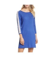 Lilly Pulitzer Women&#39;s Blue Striped Marlowe Shift Dress Long Sleeve XXS ... - $41.13 CAD