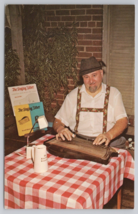 Amana Iowa Mr Willie Dittrich Plays Zither Popular German Instrument Vintage Pos - $14.45