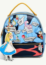 Danielle Nicole Disney Alice In Wonderland Signs, Direction Mini Backpack Bag - £78.62 GBP