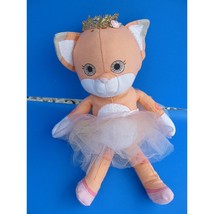 Mooshka Ballerina Princess Orange Fox Pink Plush Stuffed Animal 11&quot; Tutu Tiara - $14.03