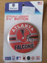 90s Atlanta Falcons 3 1/2 in Button Wincraft - £7.98 GBP