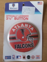 90s Atlanta Falcons 3 1/2 in Button Wincraft - £8.00 GBP