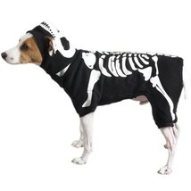 MPP Dog Halloween Costume Glow Bones Skeleton Spooky Glowing Outfit Hat Choose S - £23.74 GBP+