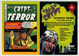 VOODOO 1993 Crypt of Terror #19 EC Comics Cover Card Johnny Craig Art Tales From - £5.44 GBP