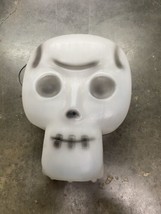 Gemmy Halloween Blow Mold Skeleton Head Light Up Sings Ghostbuster Song  - £23.29 GBP