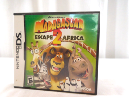 Nintendo DS Game Madagascar Escape 2 Africa  + Case + Manual Tested works - £5.49 GBP