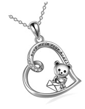 Cat/Mermaid/Bear/Panda/Bunny Necklace Sterling I - £72.11 GBP