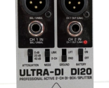 Behringer ULTRA-DI DI20 Professional Active 2-Channel DI-Box/Splitter Si... - $27.62