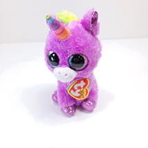 Ty Beanie Boos - ROSETTE the Purple Unicorn (6 Inch) Stuffed Plush Animal - £6.92 GBP