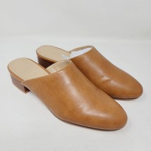 London Fog Womens Brown Leather Mule/Clogs Slip On Shoes Size 6 M - £29.78 GBP