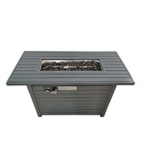 Outdoor 24-inch Gas Fire Pit Table with Durable Steel &amp; Lid - $488.36 CAD