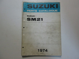 1974 Suzuki Motoneige SM21 K/L Parties Catalogue Manuel Vitrail Worn Usi... - £24.02 GBP