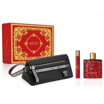 Versace Eros Flame Edp 100ML + Edp 10ML + Pouch (Gift Set) - £96.21 GBP