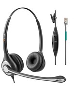 Corded Telephone Headset Dual W/Noise Canceling Mic Compatible With Shor... - $49.99