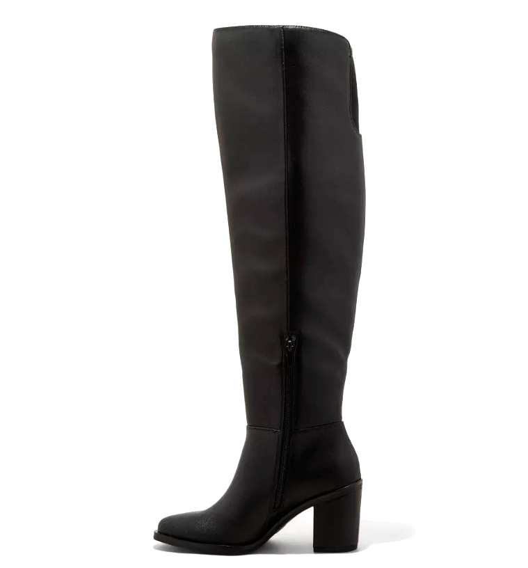 Damen Kendall Overknee Stiefel - Universal Thread Schwarz Größe 7 Item image 2