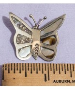 Vintage Argent Sterling Papillon Étiquette Broche - £26.81 GBP