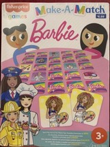 Fisher-Price Make-A-Match Card Game with Barbie Doll Theme NEW - $15.72