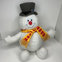 Large Frosty The Snowman Plush Christmas Beanie Scarf Happy - £66.60 GBP