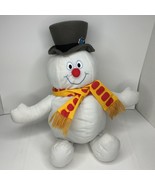 Large Frosty The Snowman Plush Christmas Beanie Scarf Happy - £66.83 GBP