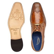 Belvedere Shoes Antonio Genuine Alligator & Italian Calf Lace up Peanut R98 image 2