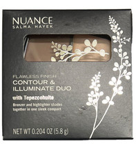 Nuance Salma Hayek Contour &amp; Illuminate Duo Pearl, Light Shaded Sand #530 Sealed - £11.50 GBP