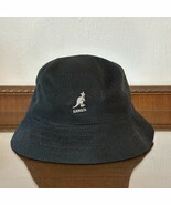 Kangol Unisex Black Kangaroo Bucket Hat 13" Diameter (Brim To Brim) No Size Tag - $29.68