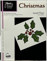 Short &amp; Sweet 8 Christmas Favorites Level 4 Intermediate Piano Sheet Music - £7.04 GBP