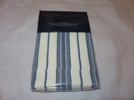 1 Ralph Lauren Indigo Cottage Sawbuck Stripe Euro Sham - £75.29 GBP