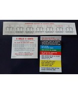 Antique Vintage 1960&#39;s Bally Lido Bingo Pinball Score Cards - $26.97 CAD
