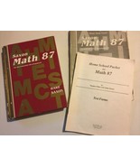 Saxon Math 87 First Edition Set Lot Tests Home Study Packet Student Text... - $163.79 CAD