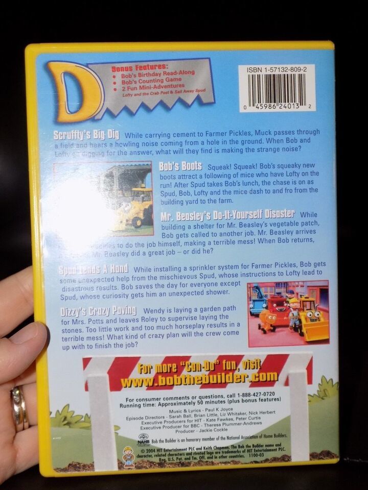 Bob the Builder - Dig, Lift  Haul (DVD, 2004) EUC Item image 3