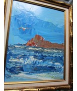 MORRIS KATZ ORIGINAL OIL ON BOARD MARINA PAINTING - $22,598.77 MXN