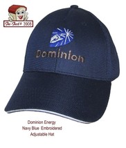 Dominion Energy Navy Blue OSFA Hat - adjustable hat 100% polyester - $19.95