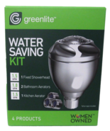 Greenlite Water Saving Kit - Fixed Shower Head Bathroom Aerators Kitchen... - $8.35