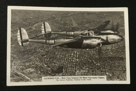 POST CARD FOR THE U.S. LOCKHEED P.38 - Twin Engined Fighter With A Pilot... - £19.27 GBP