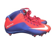 Nike Alpha Pro 2 Red and Blue Football Cleats Size 12.5 - £117.98 GBP