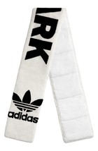 adidas x IVY PARK Unisex Faux Fur Scarf in White/Black HB0916. - £71.55 GBP