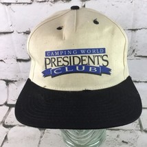 Vintage Camping World Presidents Club Mens Hat Snapback Ball Cap 100% Co... - $14.84