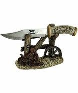 Ebros 10 1/2&quot; Decorative Horse Handle / Blade Knife with Western Display... - $54.45 CAD