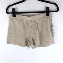 PJ Salvage Womens Pajama Borrowed from the Boys Jersey Lounge Shorts Beige S - £15.07 GBP