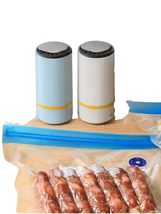 1 Pc Portable Handheld Electric Vacuum Machine, Food Storage Bag, Sealed... - $315.09 MXN+