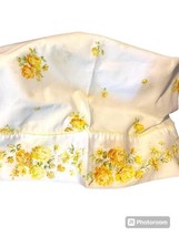 Vintage JCPenney Bedding Two Pillowcases With Yellow Flowers  - $20.57