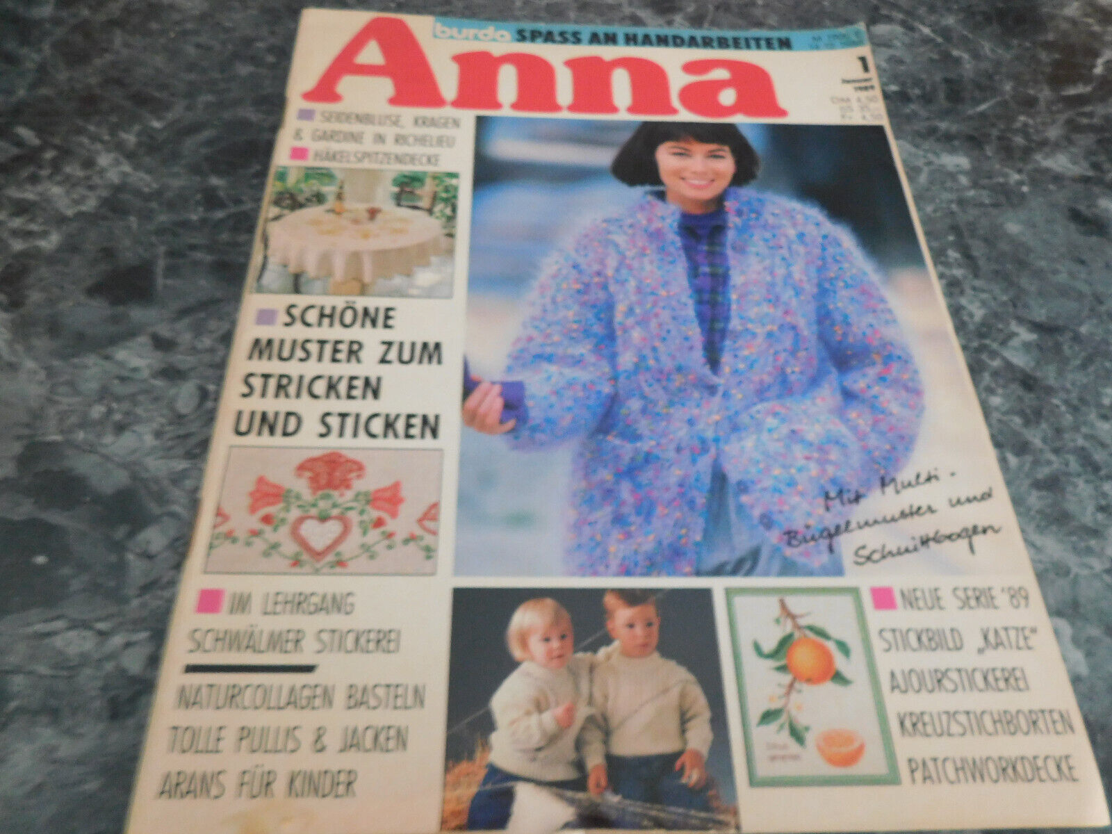 Anna Magazine January 1989 German Magazine - $2.99