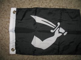 AES 12X18 12&quot;X18&quot; Pirate Thomas Tew Boat Car Motorcycle Flag - $3.88