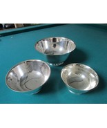 Paul Revere Reproduction Three Bowls Set Silverplate Just Polished 3 Pcs - $202.29 CAD