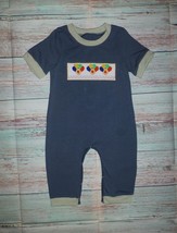 NEW Boutique Baby Boys Thanksgiving Turkey Short Sleeve Romper Jumpsuit - $12.79
