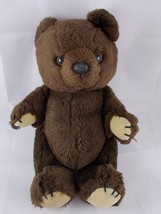 Dakin Brown Teddy Bear Plush 12 Inch Jointed Dark Brown Stuffed Animal toy 1981 - £7.89 GBP