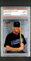 1997 Bowman&#39;s Best #187 Travis Lee RC Rookie Arizona Diamondbacks PSA 9 Mint - £7.99 GBP