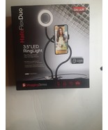 Halo Flex Duo 3.5&quot; LED RingLight-Flex Phone Holder-Clip On Grip Mount US... - $36.10 CAD