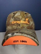 GRAYBAR Electric  Camo Orange logo Hunting Ball Cap Hat - One Size Strap... - £10.09 GBP
